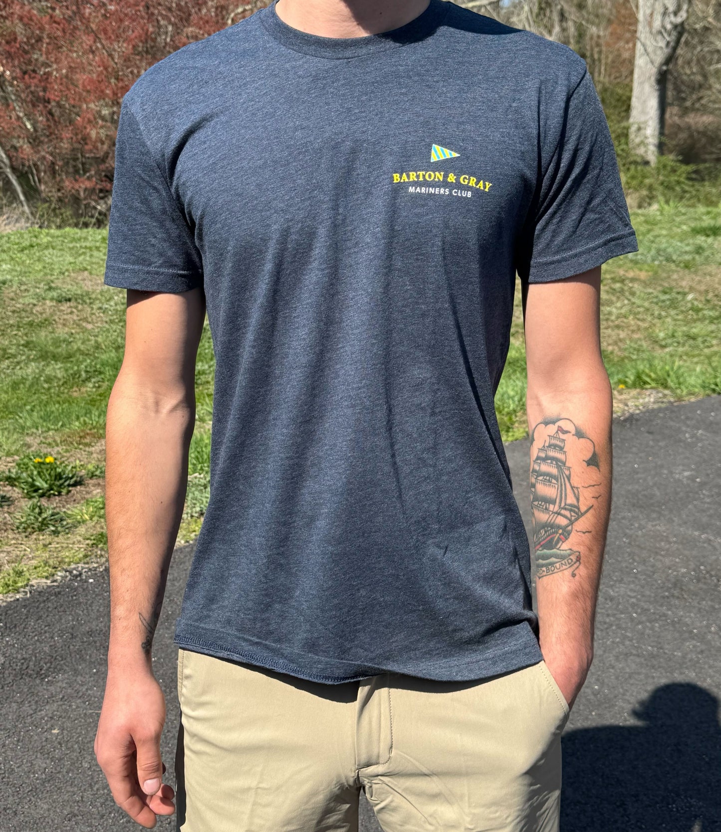 Tee Compass Navy