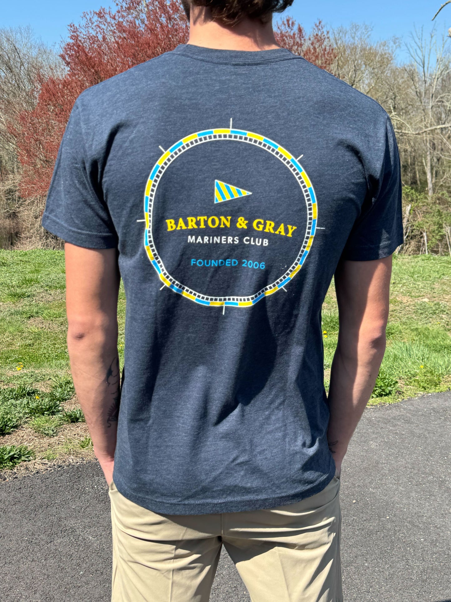Tee Compass Navy