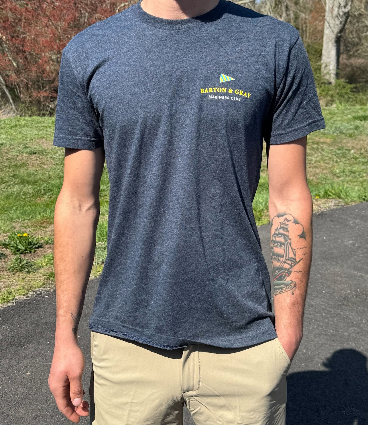 Tee Compass Navy